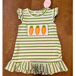 NWT Boutique 12-18M Carrot Easter Dress
